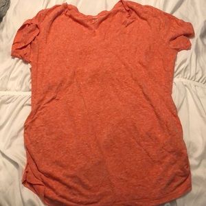Old Navy coral heathered maternity top